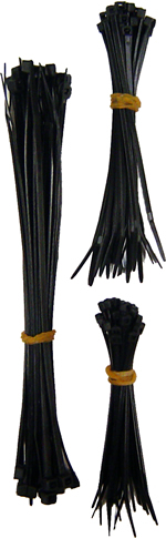Cable Tie Black Assorted 75pce $2.85